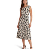 Lauren Ralph Lauren Womens Floral Belted Bubble Crepe Dress Cream/Black 8