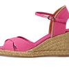Stuart Weitzman Mirela II Espadrille Wedge Fuchsia/Natural 8.5 B