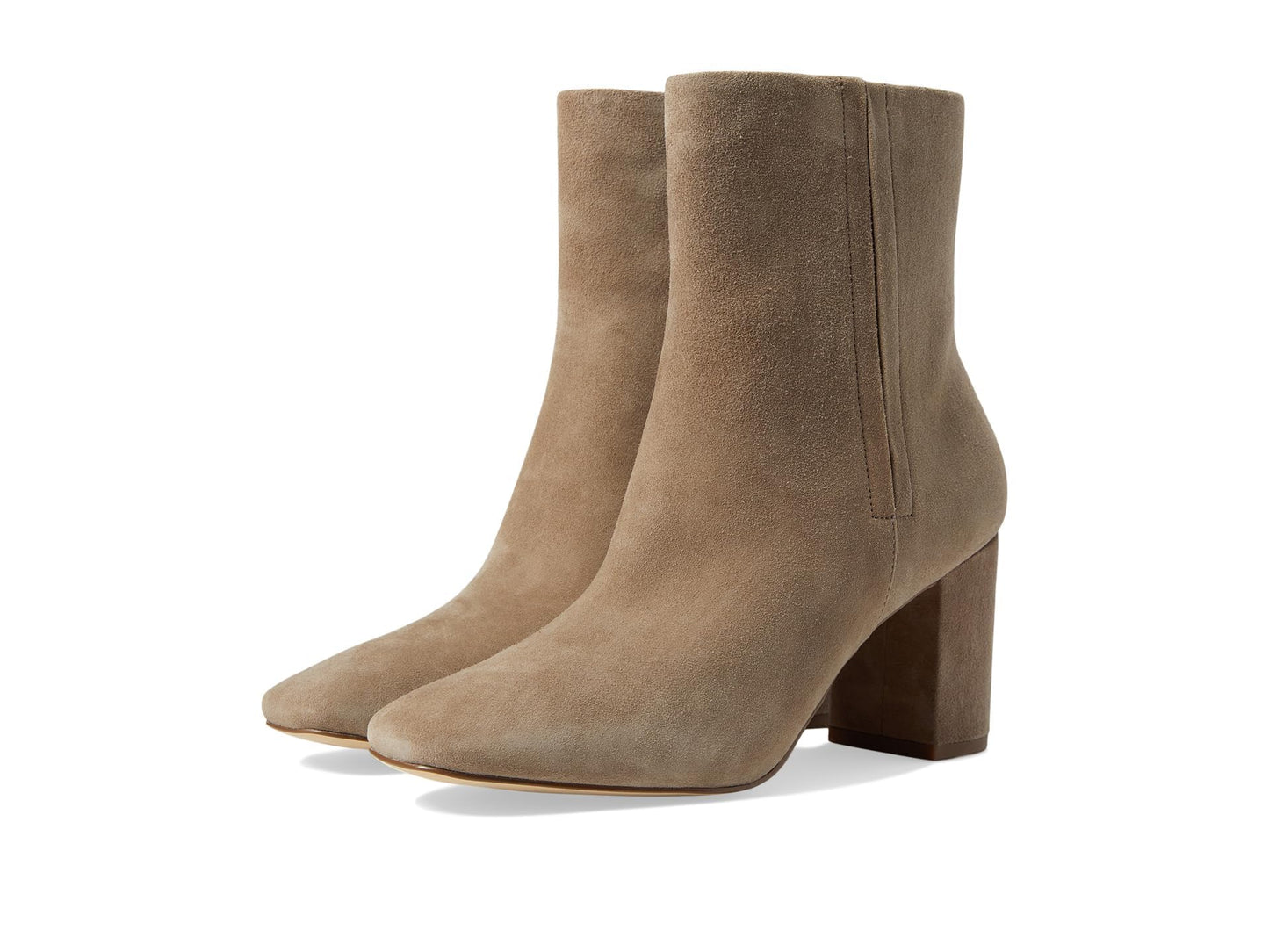 Cole Haan Women's Chrystie Square Bootie 75 mm Ankle Boot, Irish Coffee Suede, 6 Wide