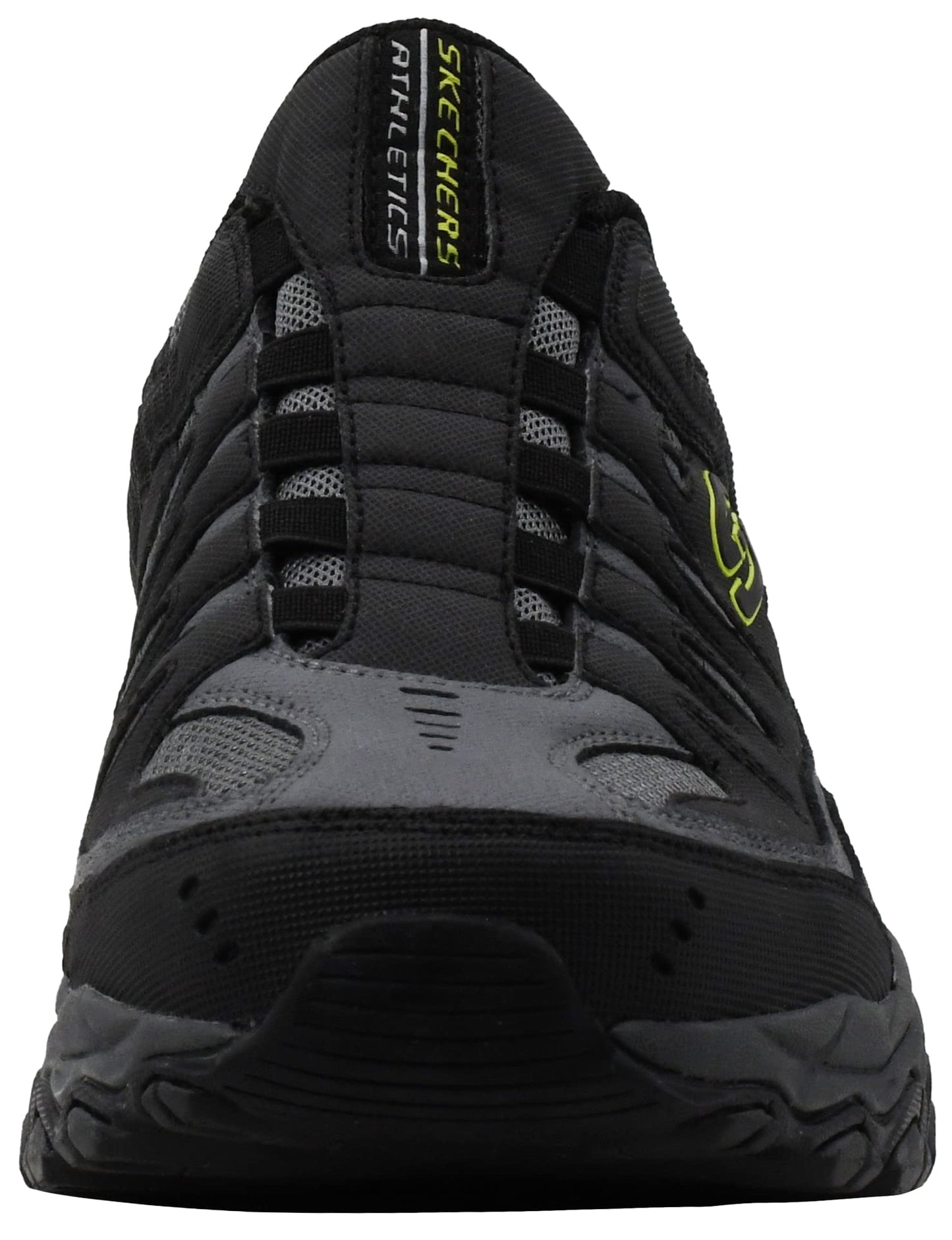 Skechers Men's Afterburn Wonted Memory Fit Slip-On Trainer, Charcoal, 10 M US