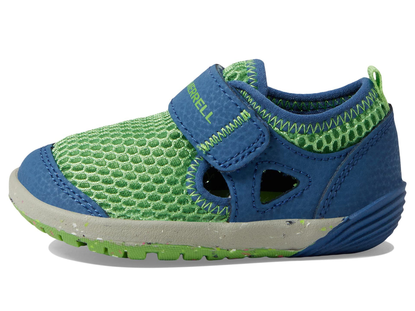 Merrell Unisex-Child Bare Steps H20 Water Shoe, Dark Blue/Green, 5 M US Unisex Little Kid