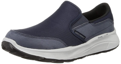 Skechers Men's 232515 NVY Sneaker, Navy Mesh Duraleather Trim, 10 US