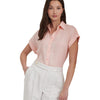 Lauren Ralph Lauren Womens Linen Dolman-Sleeve Shirt Pink Opal S
