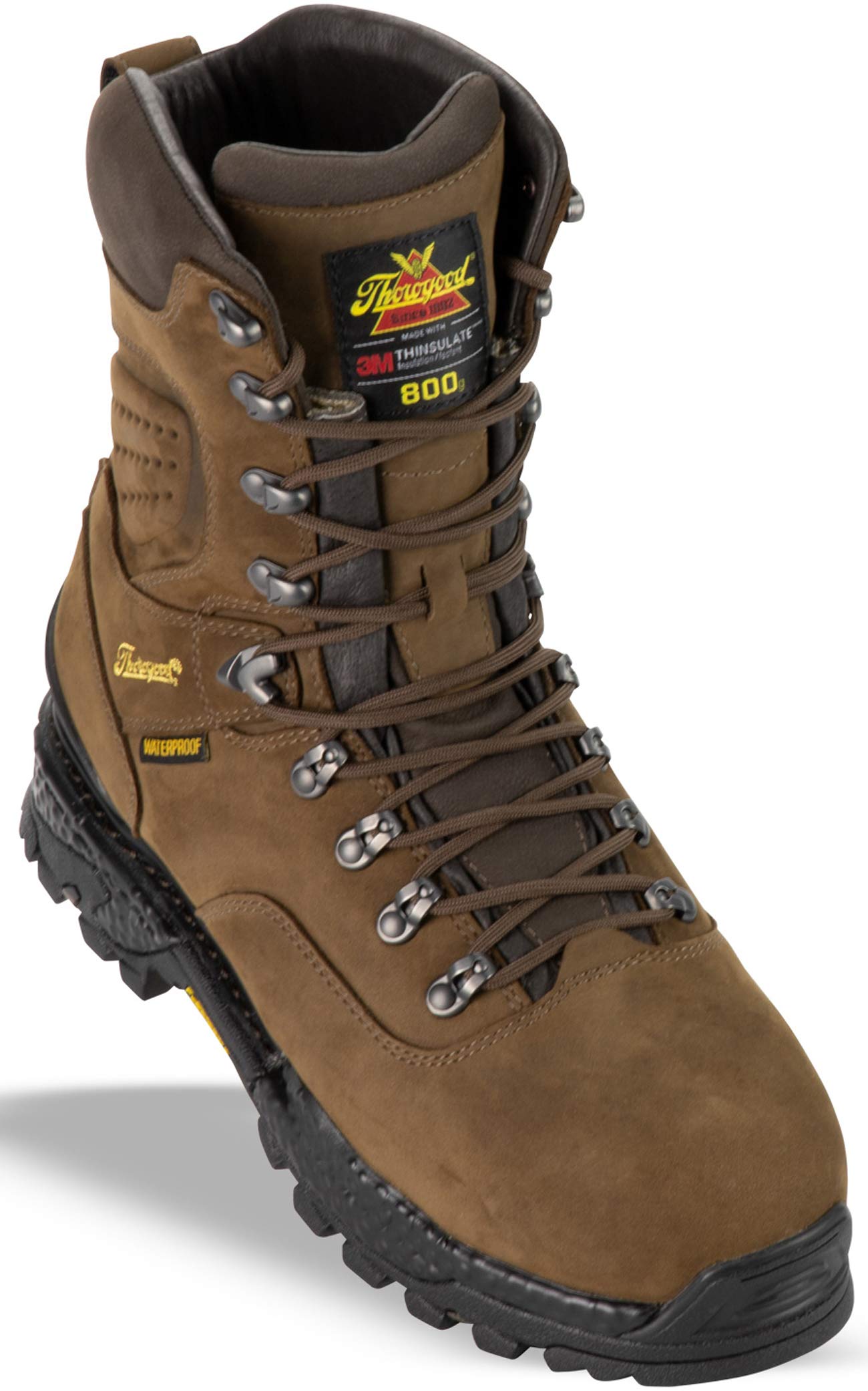 Thorogood Infinity FD Series 9” Waterproof Hunting and Hiking Boots for Men, with Full-Grain Leather, 800g Insulation, and Anti-Fatigue Traction Outsole, Studhorse - 9.5 W US