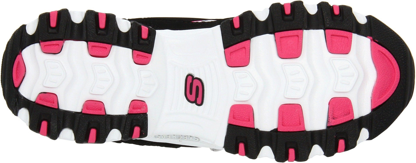 Skechers D'Lites Centennial Womens Sneakers Black/White/Pink 9.5 W