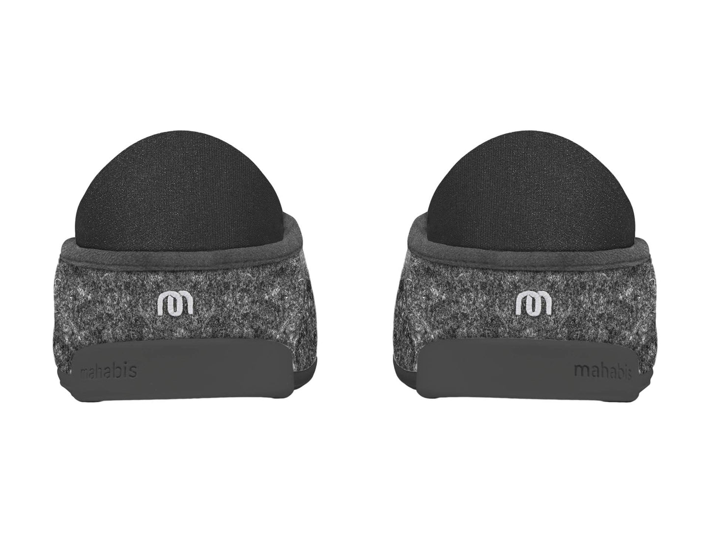mahabis Classic Slipper Larvik Dark Grey/Skien Black 45 (US Men's 11-11.5) Medium