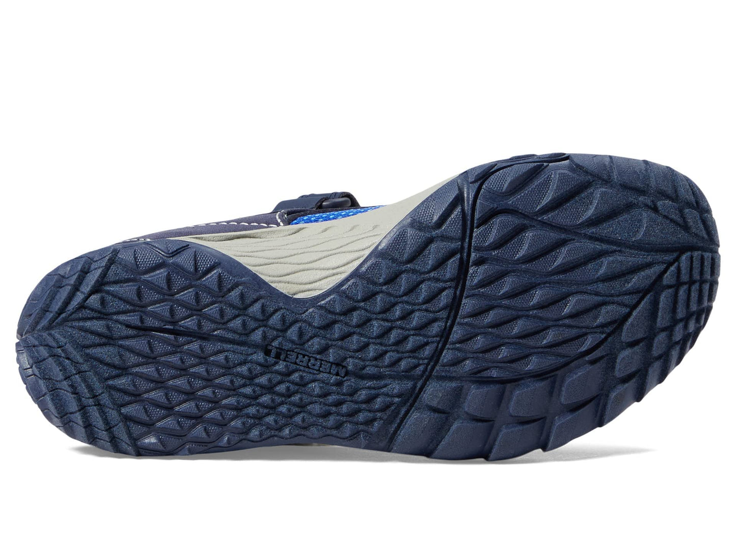 Merrell® Trail Glove 7 A/C Shoes for Little Kids – Synthetic Mesh Upper – EVA Midsole – Odour-Resistant Lining Blue/Lime 6 Big Kid M
