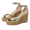 Stuart Weitzman Nudistcurve Espadrille Wedge Platino 1 10 B