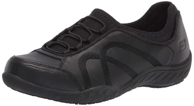 Skechers Women's Slip on Bungee Gore Food Service Shoe, Black, 9