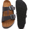 Birkenstock Arizona Soft Footbed Velvet Gray Suede Regular Width - EU Size 44 / Men's US Size 11-11.5