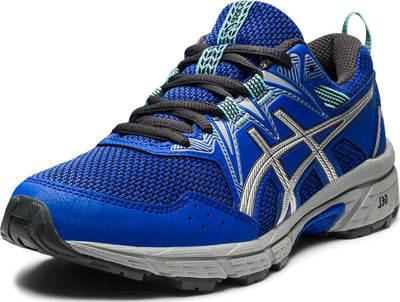 ASICS Kid's Gel-Venture 8 Grade School Running Shoes, 5, Lapis Lazuli Blue/Pure Silver