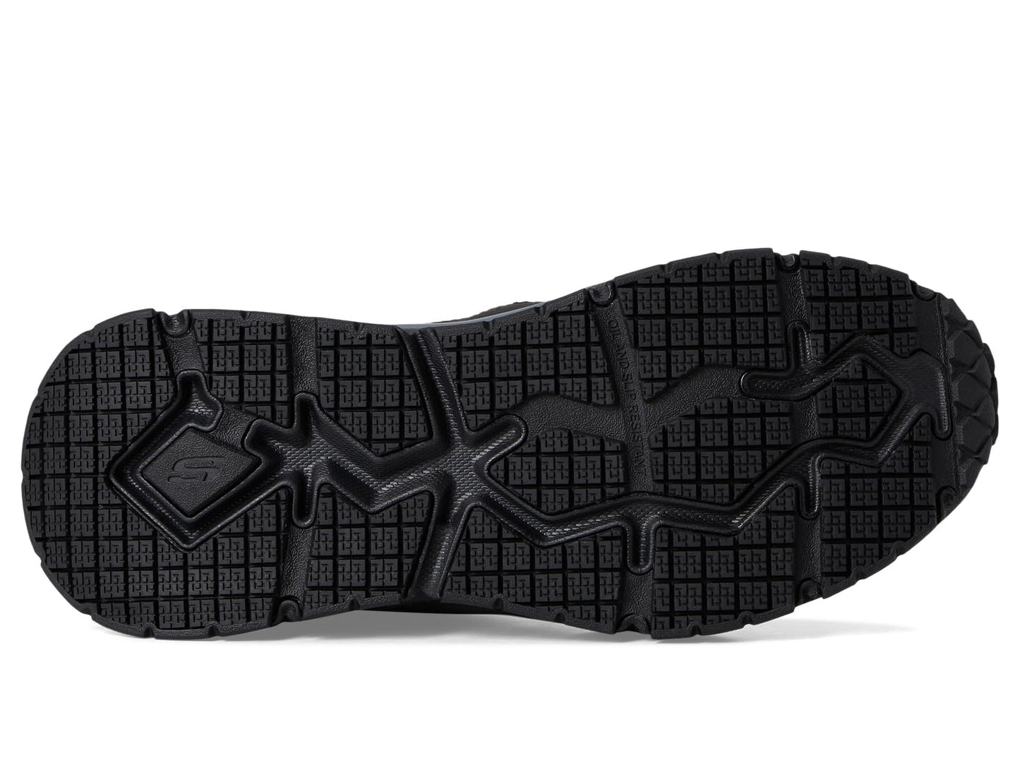 Skechers Work D'Lux Journey Comp Toe Sneaker, Black/Grey, 7