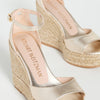 Stuart Weitzman Womens Nudistcurve Espadrille Wedge Platino 9 B