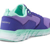 Saucony Wind 2.0 Running Shoe, PURPLE/TURQ, 3.5 Wide US Unisex Big_Kid