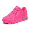 Skechers Women's Uno-Night Shades Sneaker Cooled Memory Foam, Skech-Air Midsole, Durabuck Upper, HOT Pink, 11 Wide