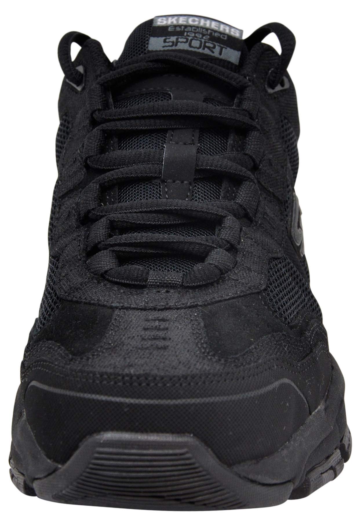 Skechers Men's Vigor 2.0 Trait Memory Foam Sneaker, Black/Black, 8.5 W US