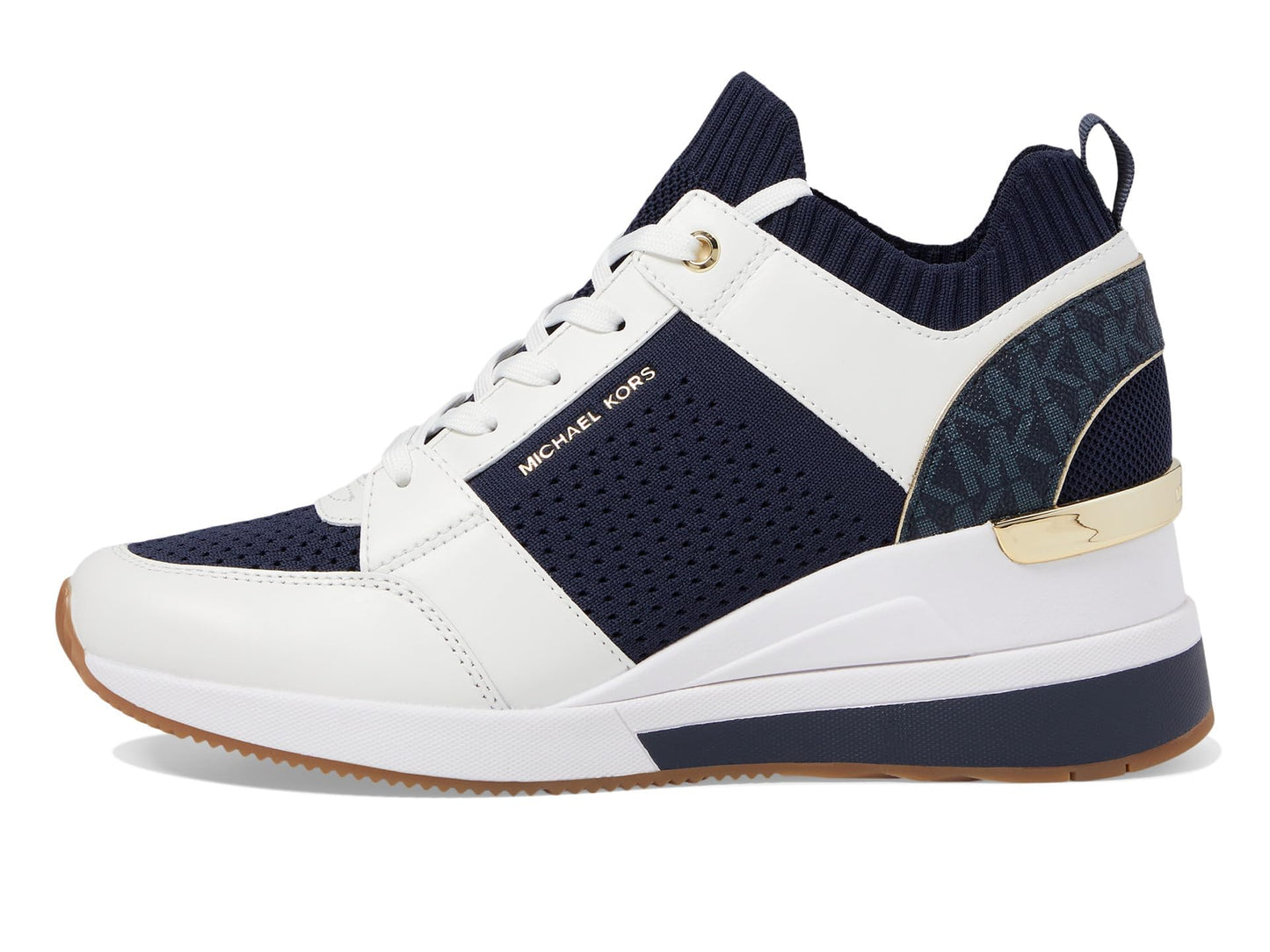 Michael Kors Georgie Knit Trainer Navy 7 M