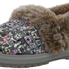 Skechers Women's Bobs Too Cozy- Snuggle Rovers Slipper Taupe/Multi 6