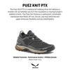 Salewa Men's Puez Knit Powertex Waterproof Trail Shoe for Hiking & Trekking - Black/Black - 11