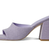 Stuart Weitzman Tia 85 Flareblock Slide Aster 7 B