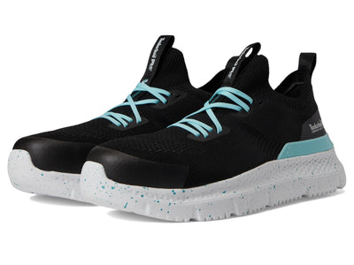 Timberland PRO® Setra Knit Composite Safety Toe Women’s Sneakers – Breathable Upper – Removable Insole Black/Turquoise 8.5 B - Medium
