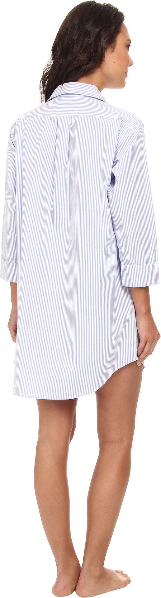 Lauren Ralph Lauren Essentials Striped His Shirt Carissa Bengal Stripe French Blue/White MD (US 8-10)