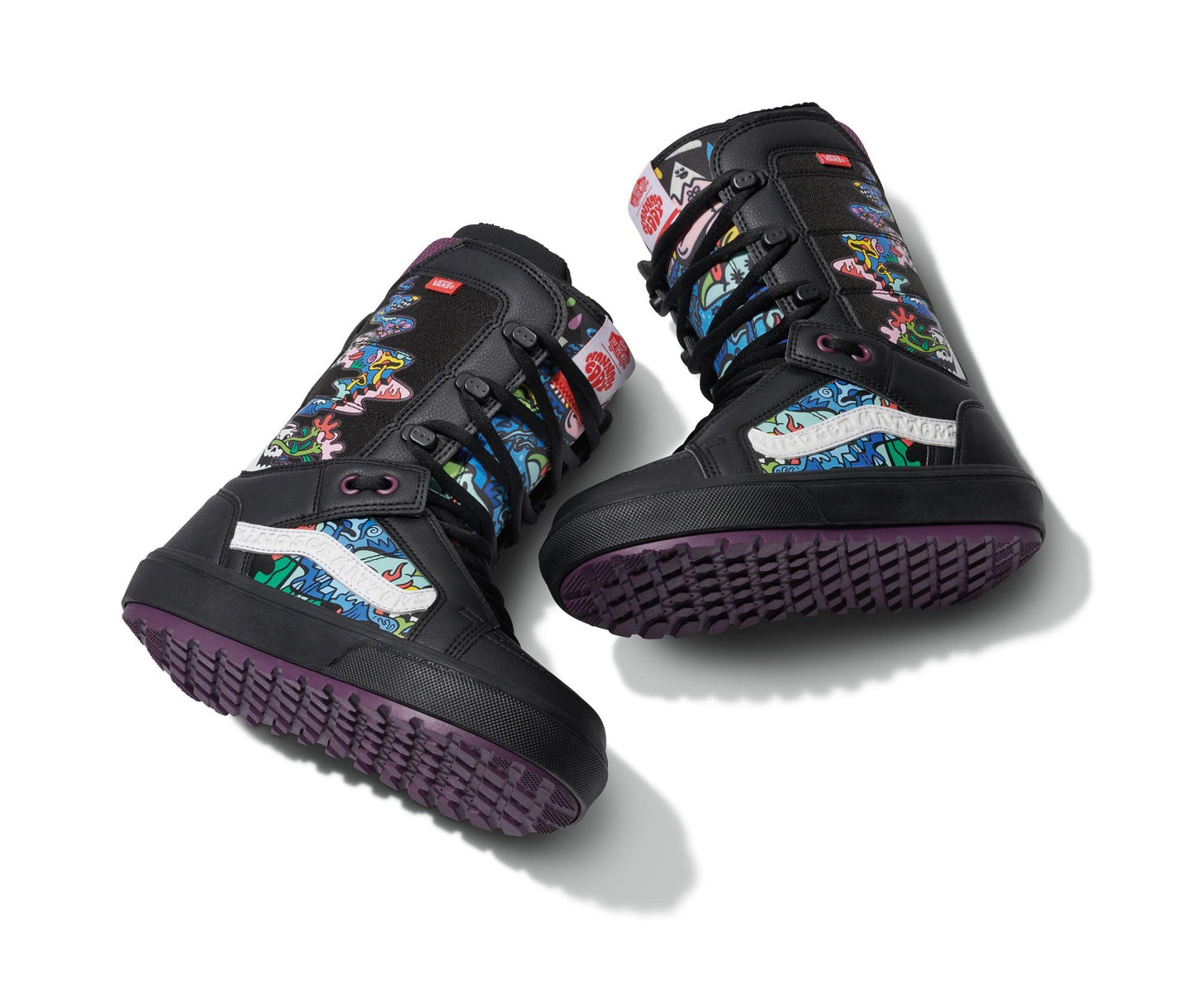 Vans HI-Standard OG Men's Snowboard Boots (8.5, (Hannah Eddy) Black/Multi)