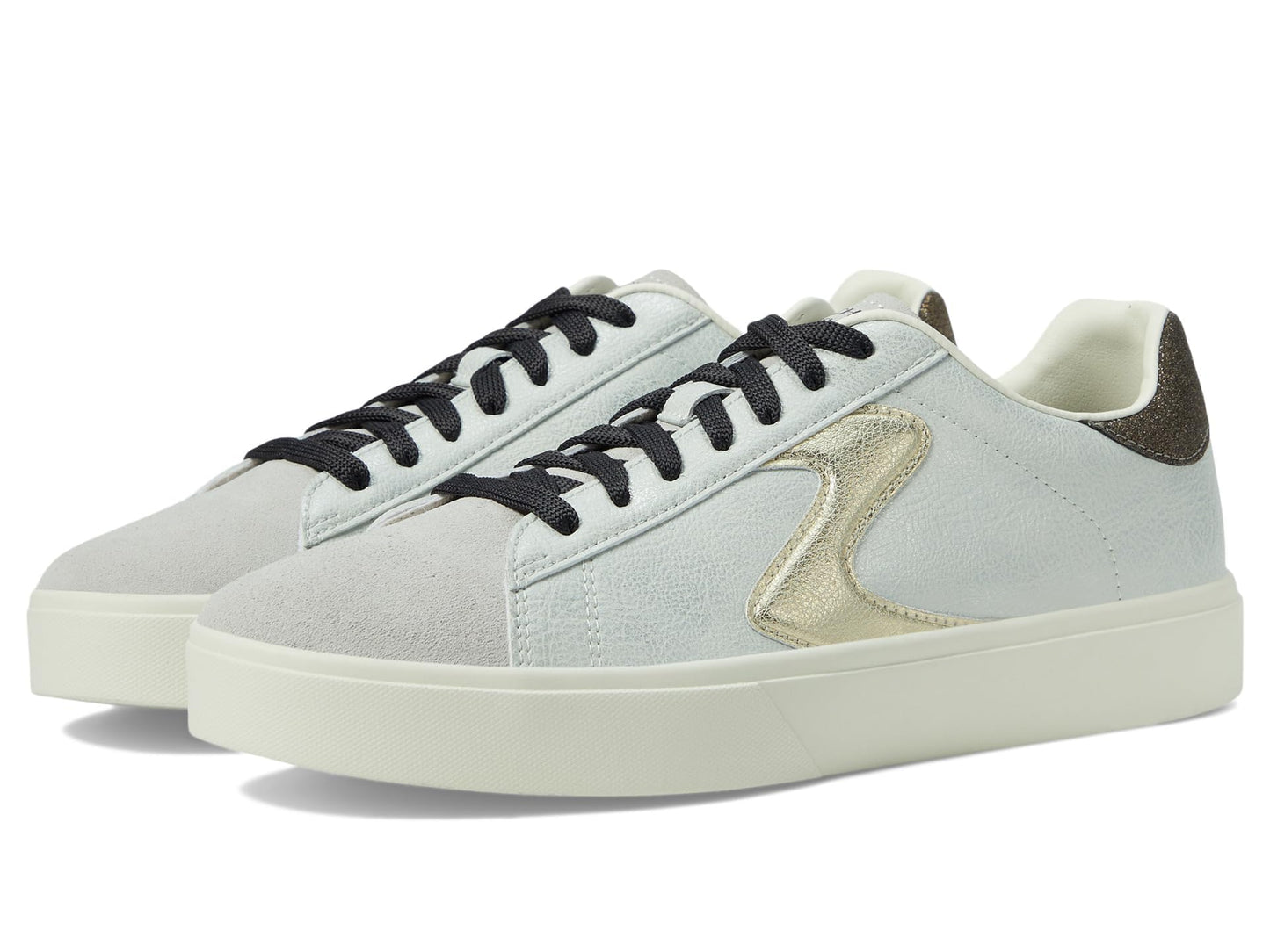 Skechers Court Classics Eden LX Distressed Light Grey/Black 9 B (M)