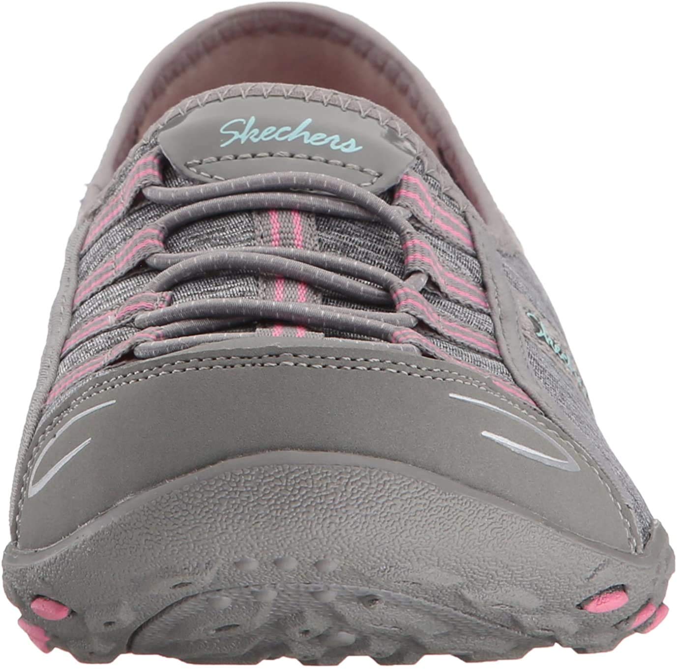Skechers Women's Good Life Fashion Sneaker Grey/Pink 8.5 Wide