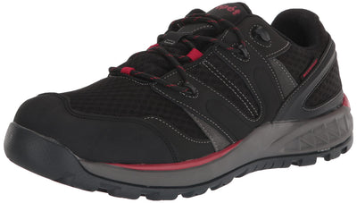 Propét Men's Vercors Waterproof Hikers, Black/Red, 12 X-Wide US