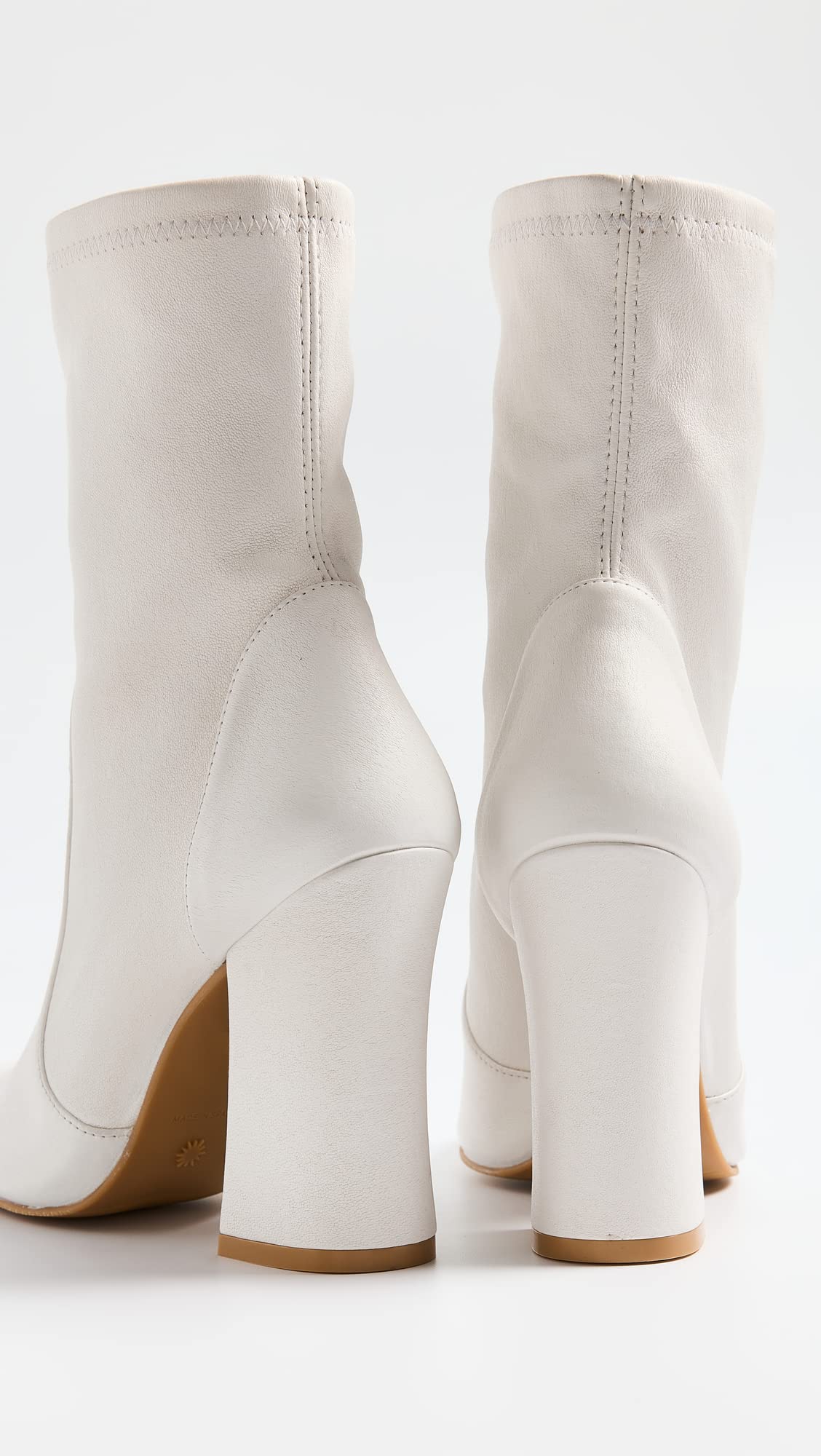 Stuart Weitzman Curveblock 100 Bootie White 9 B