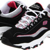 Skechers D'Lites Centennial Womens Sneakers Black/White/Pink 9.5 W