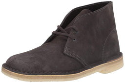 Clarks mens Desert Chukka Boot, Slate Grey Suede, 8.5 US