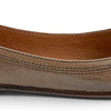 Frye Carson Ballet Flats for Women - Premium Tumbled Leather Lining, Leather Outsole - 3/8" Heel, Warm Grey - 9.5 M