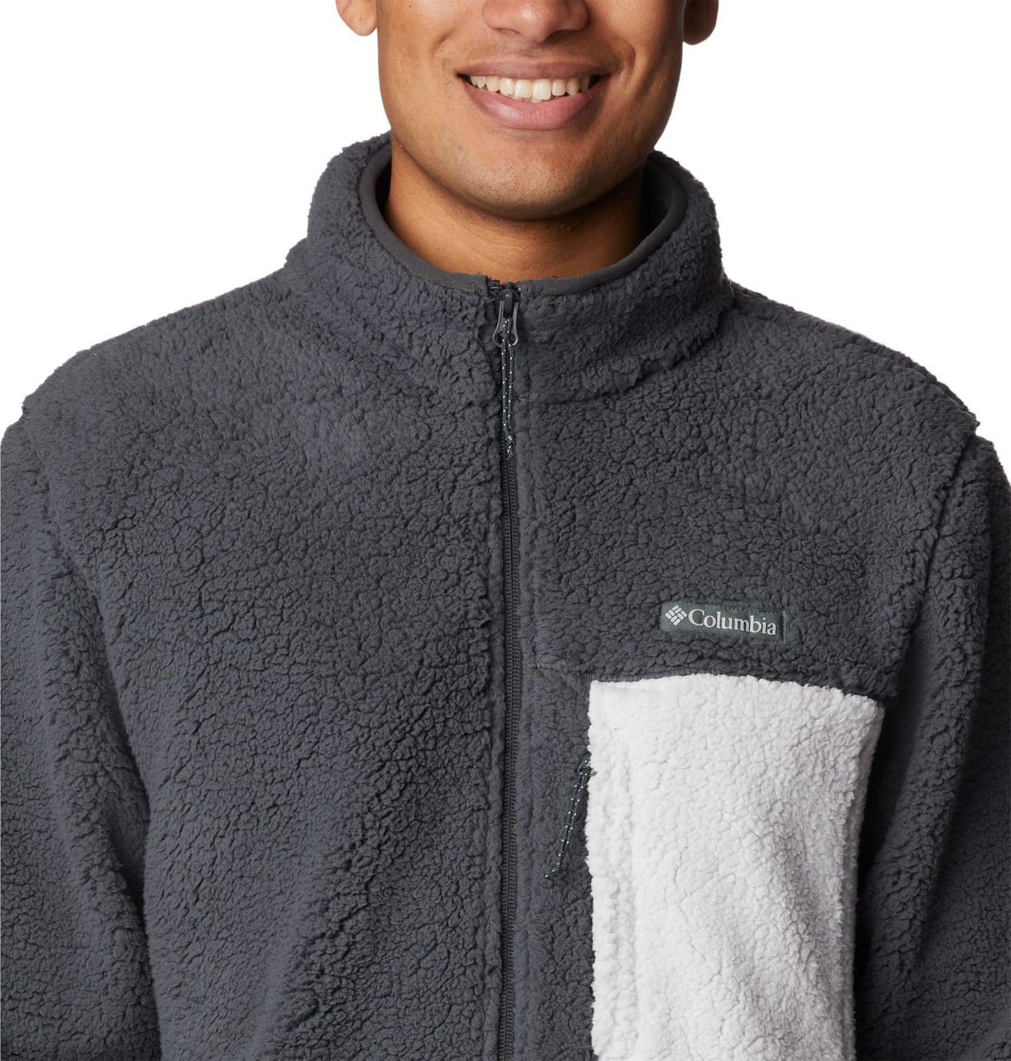 Columbia Men's Mountainside Heavyweight Fleece, Shark, X-Large Black