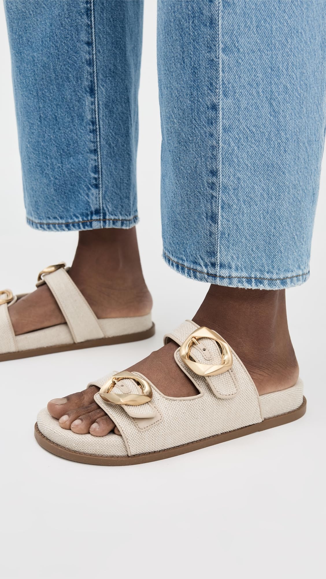 SCHUTZ Women's Olga Sporty Slides, Oyster, 7.5 Medium US