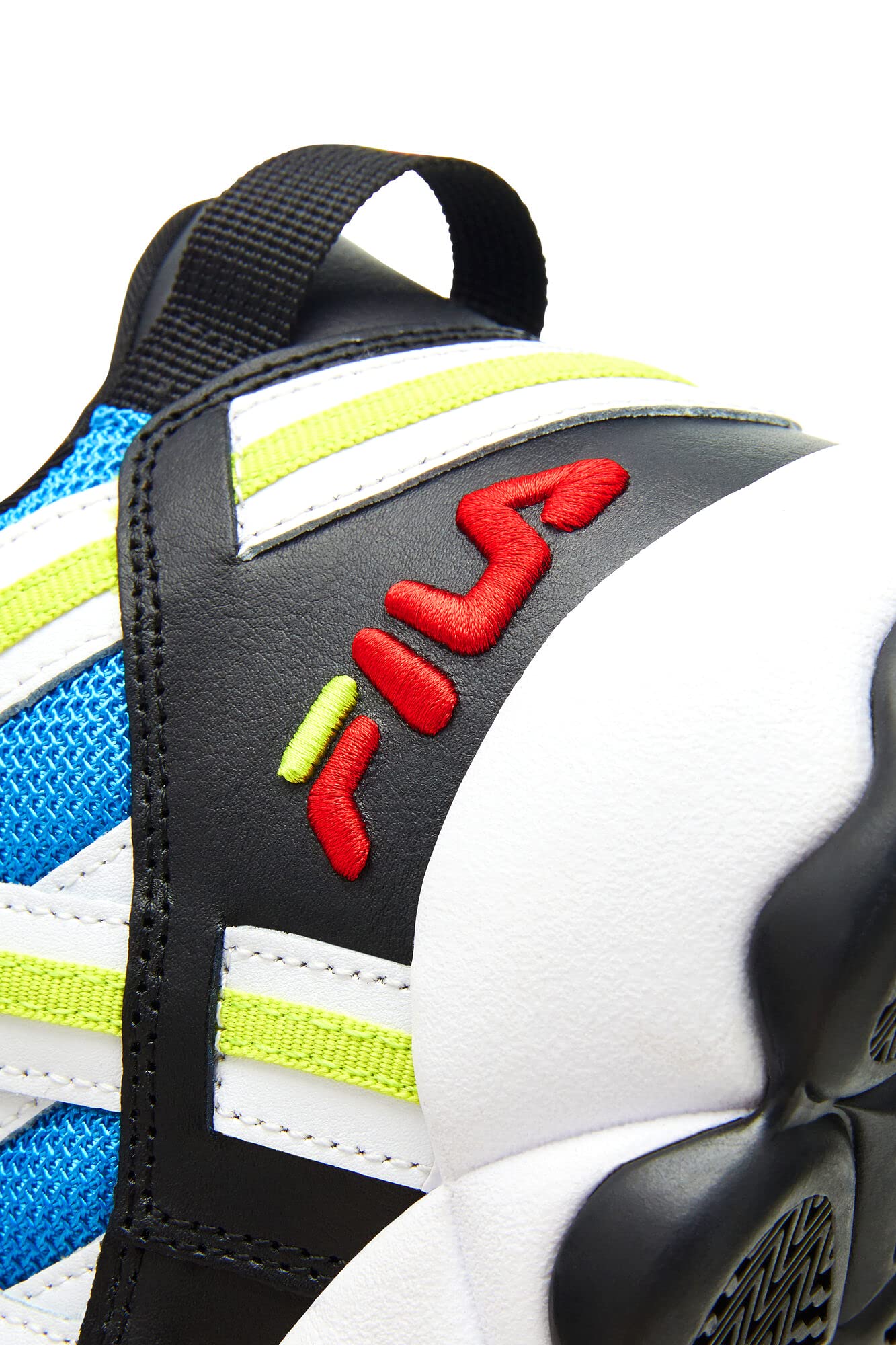 Fila Men's Spaghetti Jerry Stackhouse Retro Basketball Shoes White/Black/Electric Blue