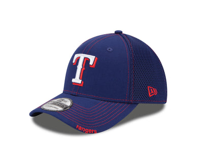 New Era MLB Texas Rangers NEO 39Thirty Stretch Fit Cap, Blue, Large/X-Large
