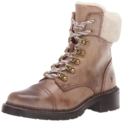 FRYE Women's Samantha Hiker Hiking Boot, Chocolate, 6.5 M US