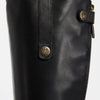 Sam Edelman Women's Penny Classic Equestrian Boot, Black Leather, 7.5 Medium US