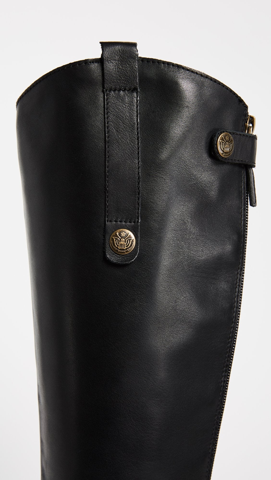 Sam Edelman Women's Penny Classic Equestrian Boot, Black Leather, 7.5 Medium US