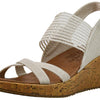 Skechers womens Beverlee - High Tea Wedge Sandal , natural , 12 M US