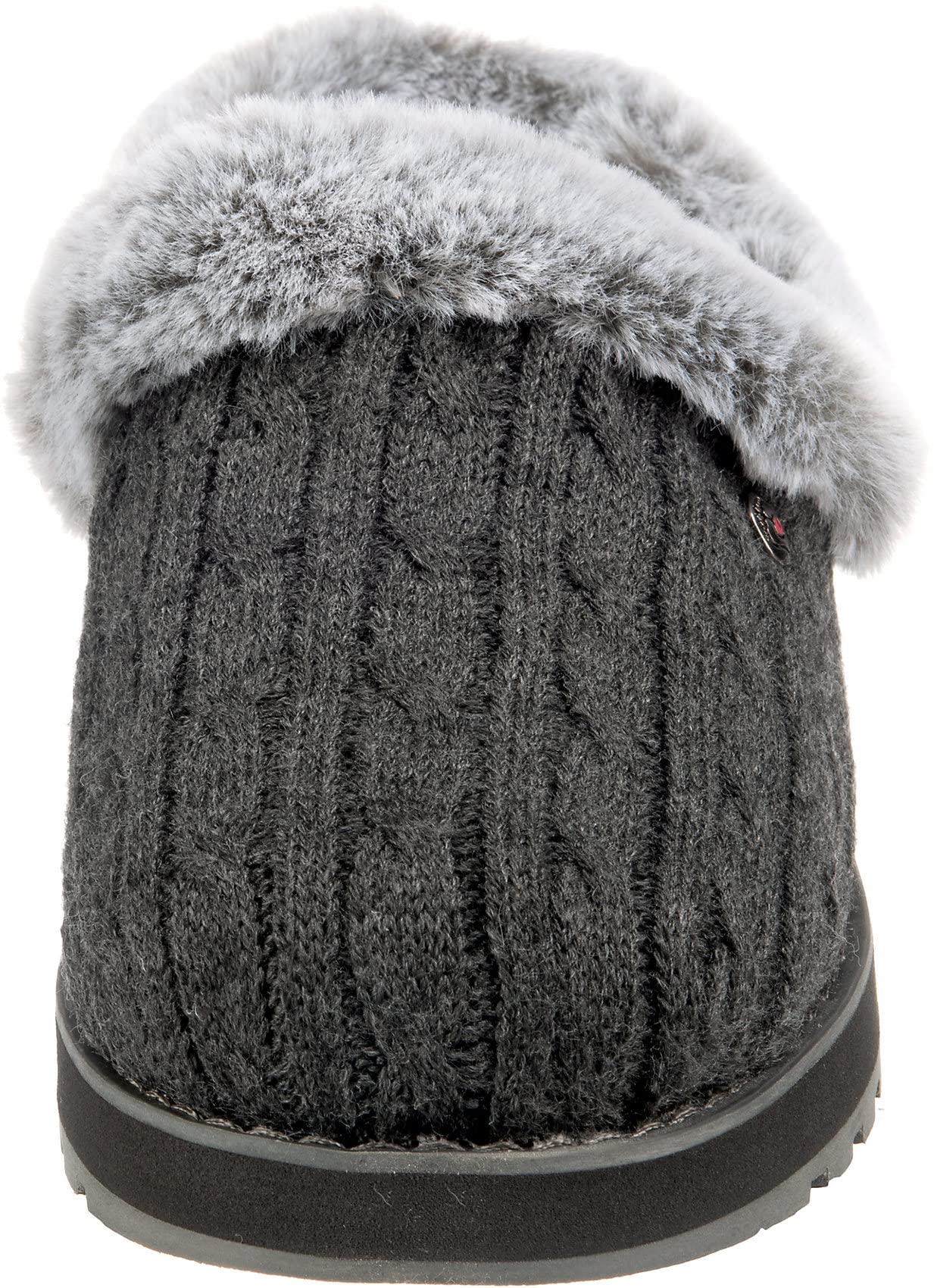 Skechers BOBS Women's Keepsakes - Ice Angel Slipper, Charcoal, 7 M US