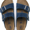 Birkenstock Women's Arizona SFB Suede Moroccan Blue 38 N