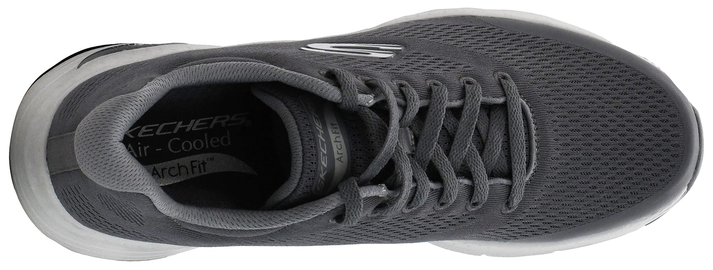 Skechers Men's Arch Fit Oxford, Charcoal, 8.5