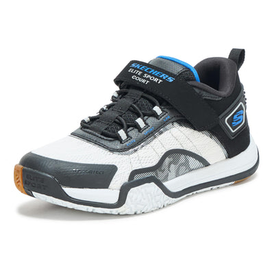 Skechers Kids Skechers Elite Sport Court Sneaker, Black/White, 13.5 Little Kid