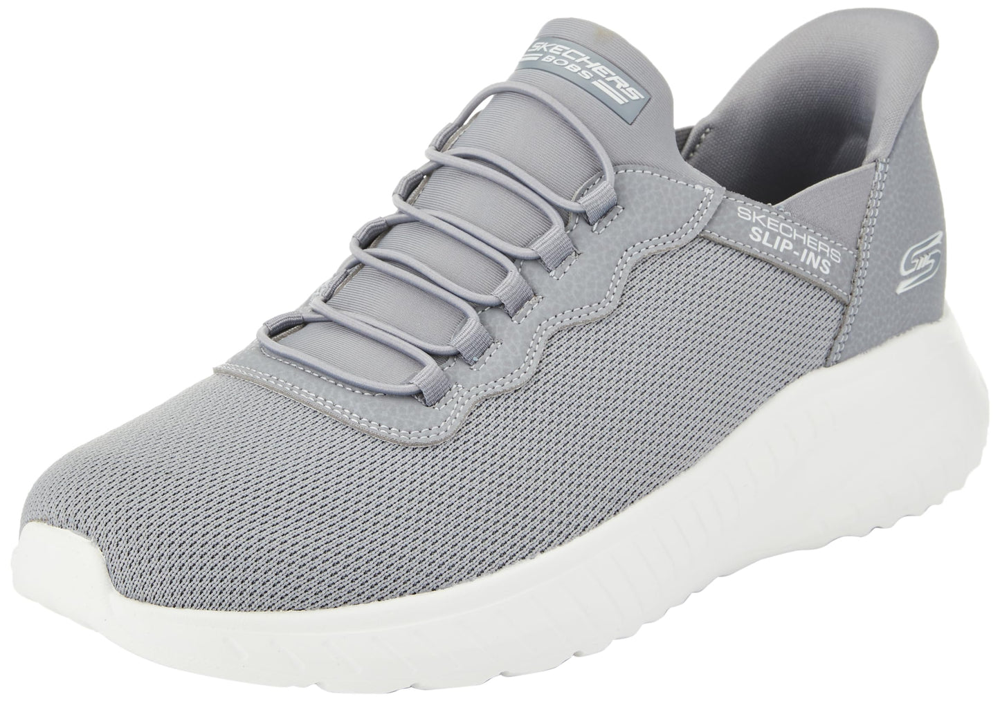 Skechers Men's Hands Free Slip-ins Skechers Bobs Squad Chaos - Daily Hype, Grey, 15 Wide