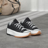 Converse Run Star Hike Hi Sneakers, Black/White/Gum, 11.5 US Women/10 US Men