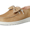 HEYDUDE Womens Wendy Sparkle Bow Rose Gold 7 Medium