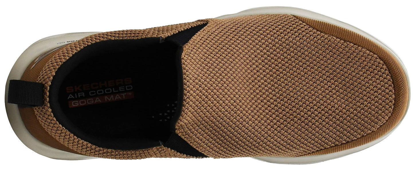 Skechers Men's GO Walk Evolution Ultra-Impeccable Sneaker, Brown/Black, 10.5 X-Wide